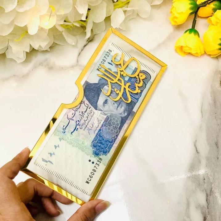 Acrylic Plastic Eidi Envelopes – Eid Mubarak Gift Envelopes for Kids