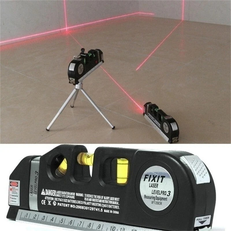 Professional 5-in-1 Laser Level with Ruler, Scale & Triple Spirit Level👌