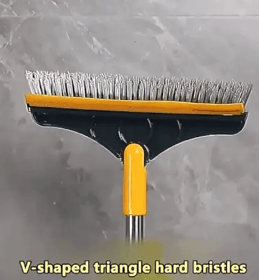 Floor Scrub Brush 2 In 1 Removable Wiper Magic Broom Brush