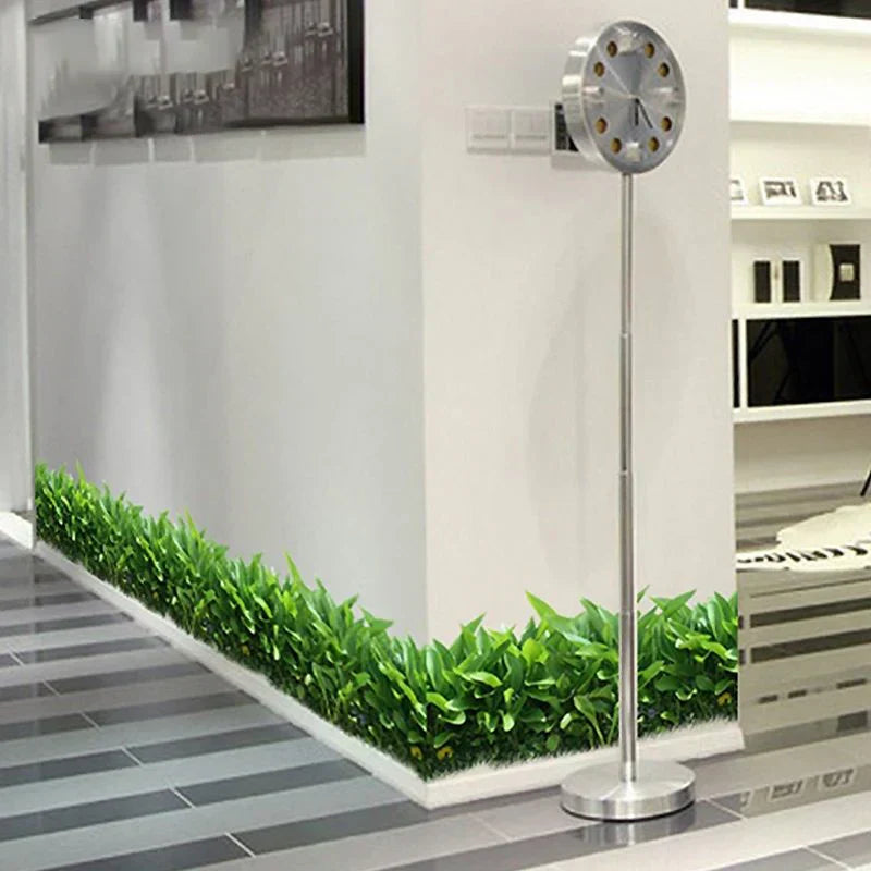 3D P.V.C GREEN GRASS WALL STICKER WITH BUTTERFLY