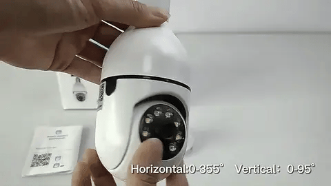 HD Light Bulb Security Camera With Motion Sensors