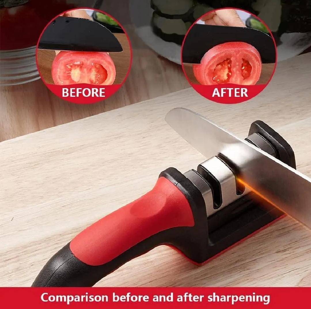 3-in-1 Knife Sharpener - For MEAT & Vegetable knife