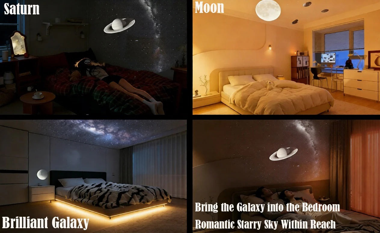 Galaxy Solar System Space Projector Night Light