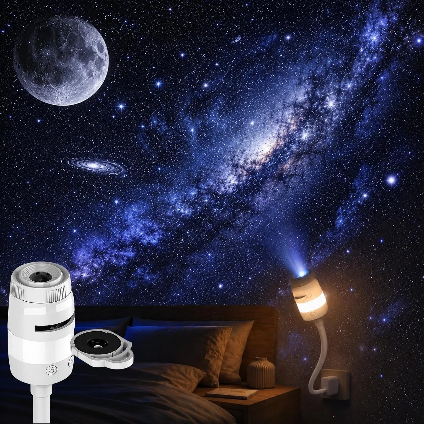 Galaxy Solar System Space Projector Night Light
