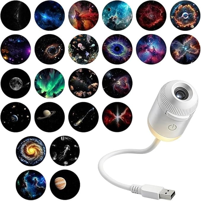 Galaxy Solar System Space Projector Night Light
