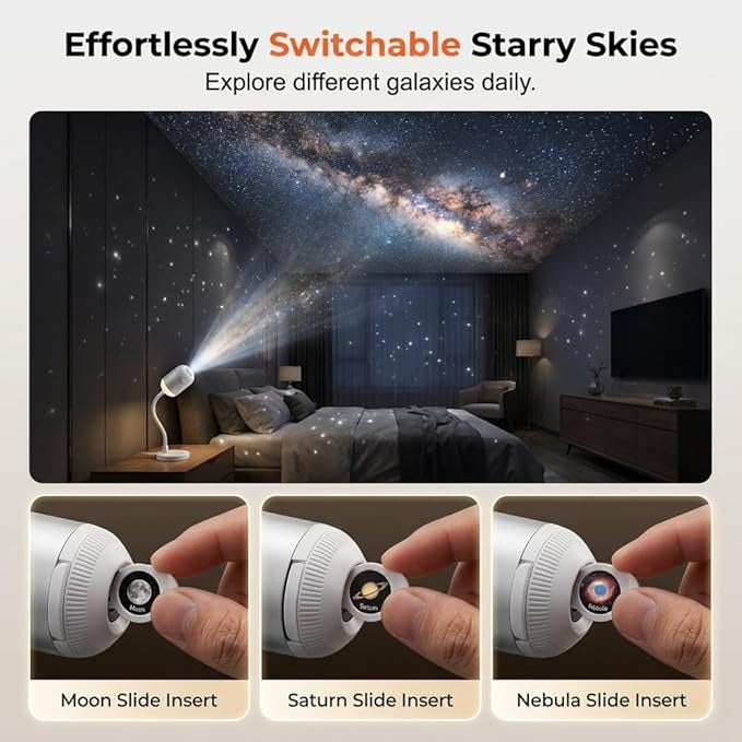 Galaxy Solar System Space Projector Night Light