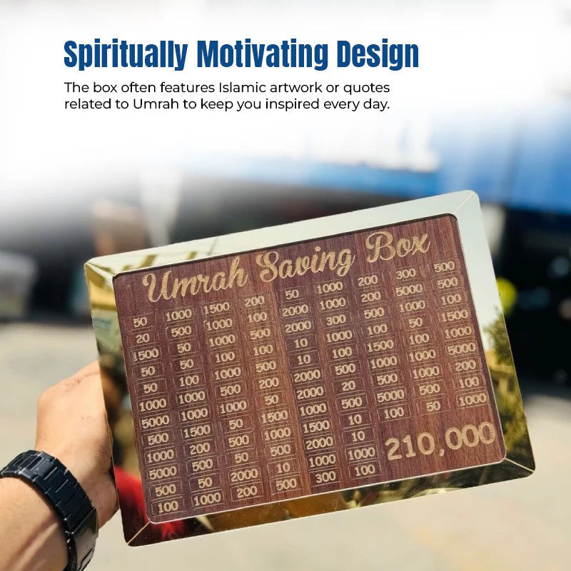 Umrah Saving Box "Journey to Makkah Starts Here"